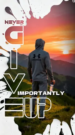 Never give up 