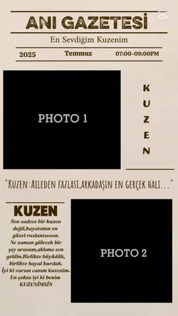 Anı Gazetesi 
Kuzen