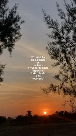 El amor es paciente.
