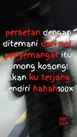 ku terjang sendiri