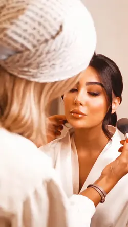 Salon hair makeup
