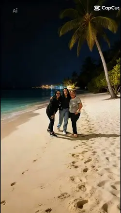 Na praia