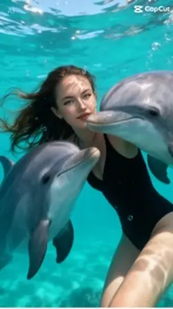 Moi et des dauphins 