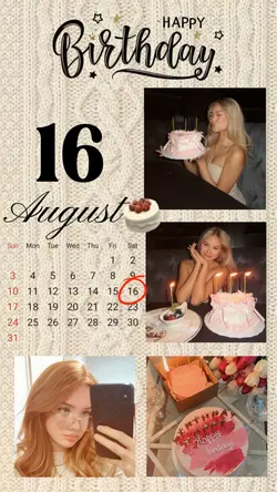 BIRTHDAY 16 AUGUST