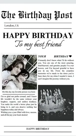 the birthday post