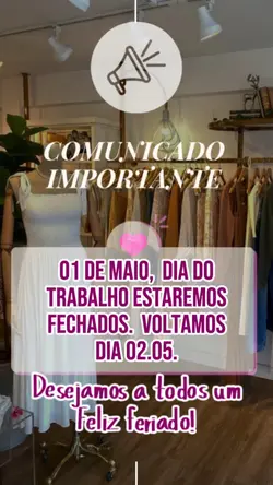 Aviso de feriado