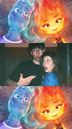 water n fire couple