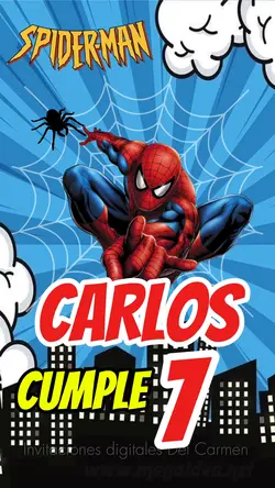 Invitación Spiderman