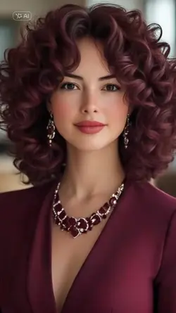 Curly hairstyle