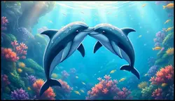 Dolphins in love 
