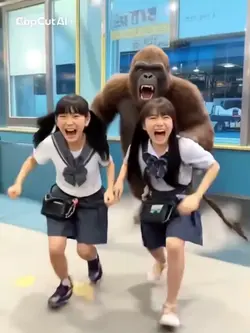 ai突如として巨大な獣が現れる
