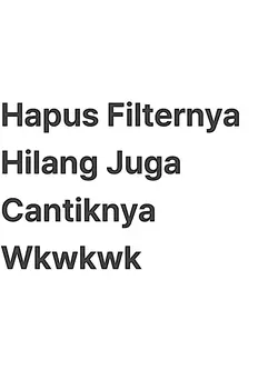 HAPUS FILTERNYA 