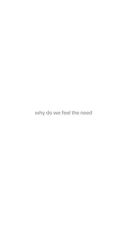 why do we need?