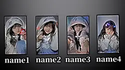 4人チーム紹介テンプレート！