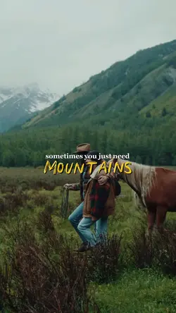 You need mountains