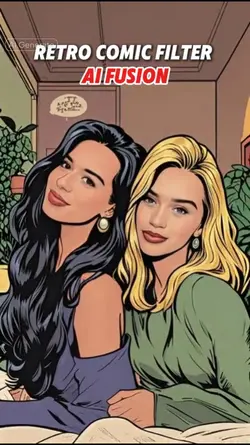 Bestie retro comic