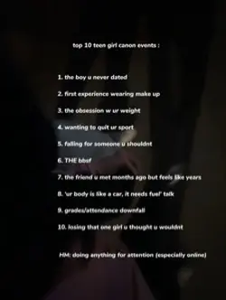 top 10 canon events