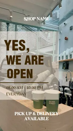 yes we're open