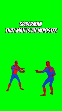 Spiderman pointing