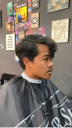 Before after haircut