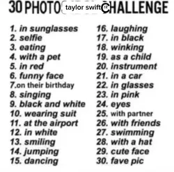 30 photo challenge!