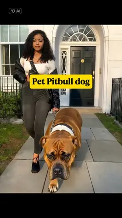 Pet Pitbull dog