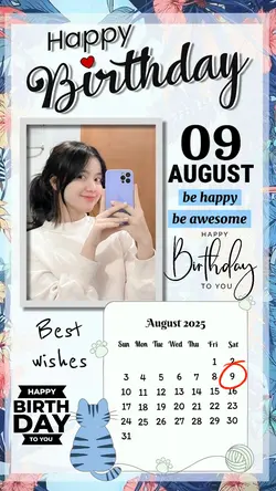 9 AUGUST HBD 2025