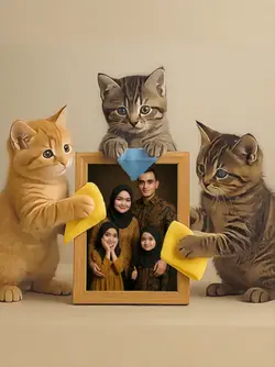 Tiga Kucing Lucu