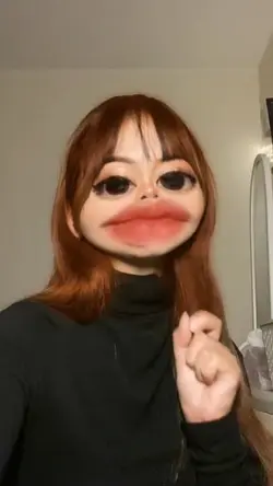 Zoom funny face