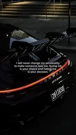 I will never?