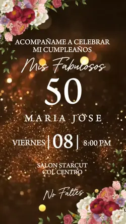 Invitacion Flores