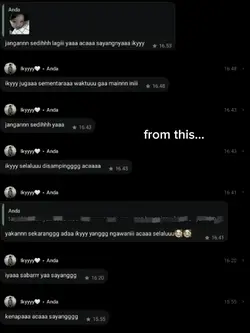 chat dulu×sekarang
