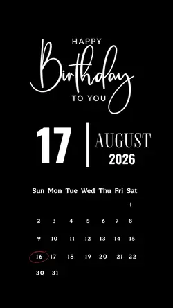 Birthday 17 August