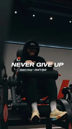 never give up