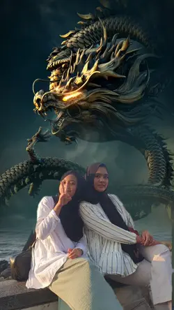 Foto Bareng Naga