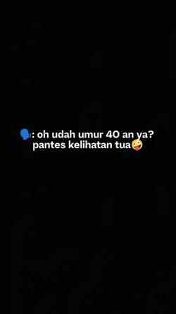 oh udah 40 tahun ya