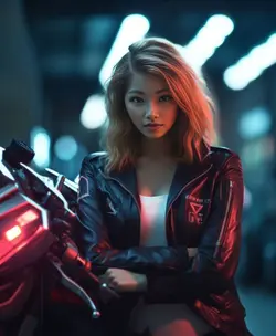 バイク美女