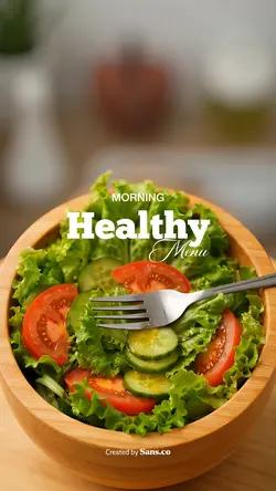 Healthy food menu
