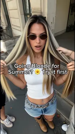 Try Blonde Hair 👱🏻‍♀️ 🌼