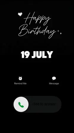 BIRTHDAY 19 JULY