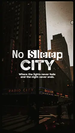 No sleep city 