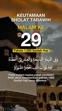 terawih malam ke 29

