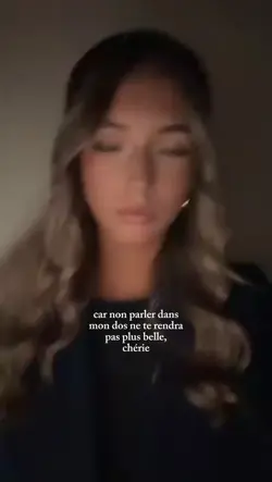 parler dans mon dos