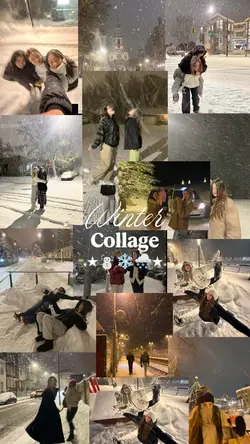 Winter collage