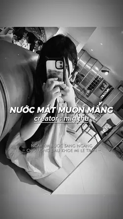 NƯỚC MẮT MUỘN MÀNG