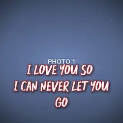 I love you so 