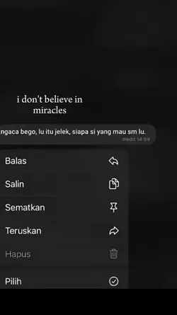 i don't believe in 