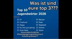 Top 10 Jugendwörter 