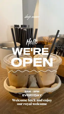 we're open