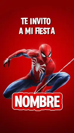 Spiderman invitación